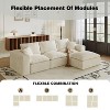 SeaCamel 108" Cloud Sectional Couch with L-Shape Chaise, Left-right interchangeable,Modern Modular Sofa with Deep Seat, Upholstered Couches - 2 of 4