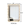 Lycvki 40" x 28" Solid Wood Wavy Rectangle Wall Decor Mirror - 4 of 4