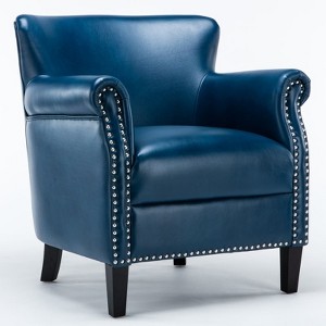 Holly Navy Blue Club Chair - Comfort Pointe  - 1 of 4