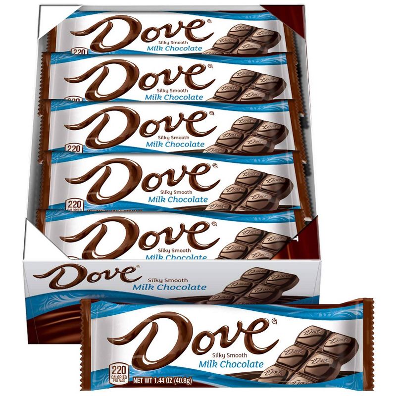 Dove Milk Chocolate Bars - 25.92oz/18ct, 1 of 5