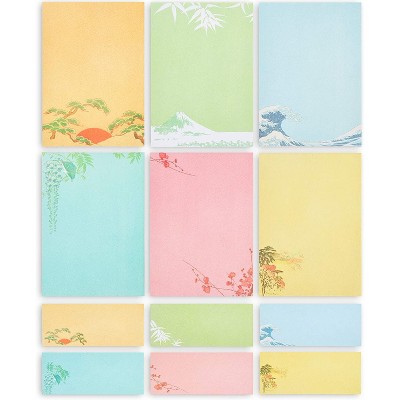 Paper Junkie 60-Pack Japanese Stationery Paper Letter Writing Paper & Envelopes, 7.25 x 10.25 In