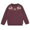 Modern Moments by Gerber Baby and Toddler Girls' 2-Piece Sweatshirt and Jogger Set, Purple - 4 of 4