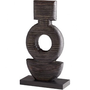 Cyan Design - Dark Oval - Sculpture-16.5 Inches Tall And 4 Inches Wide - 1 of 2