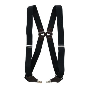 Aisenin Men's Elastic Solid Color Dress Ubee Side Clip Suspenders - 1 of 2