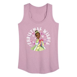 Women's - Disney - Christmas Wishes Tiana Graphic Racerback Tank - 1 of 4