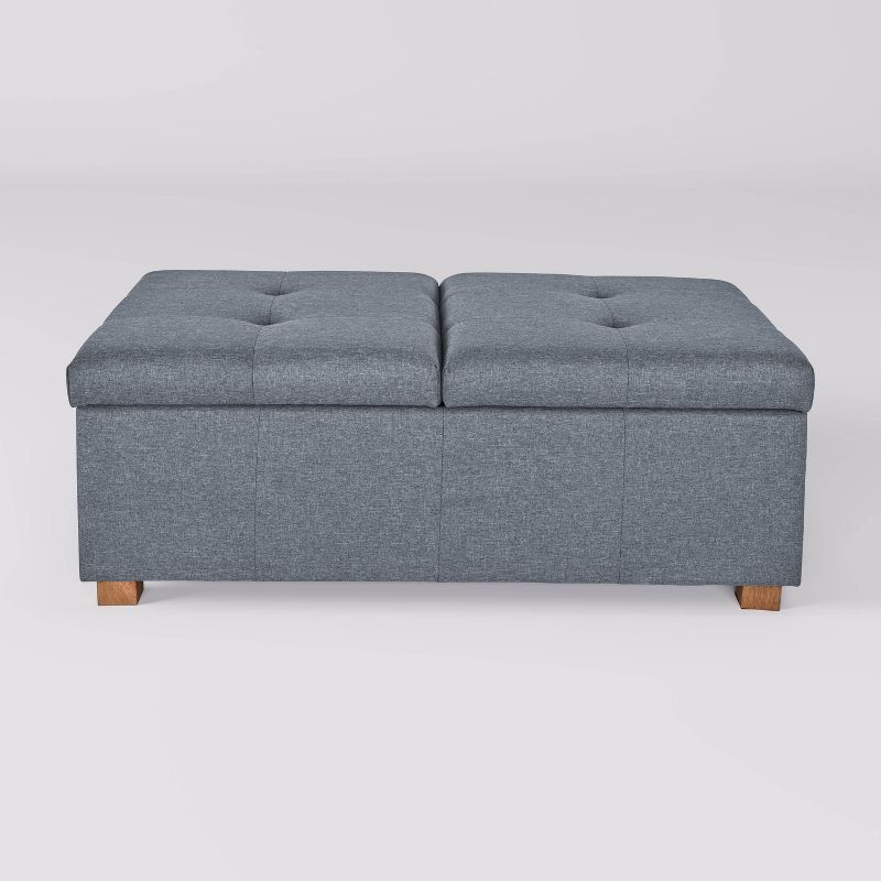 Yves Double Opening Oversized Storage Ottoman - CorLiving, 1 of 8