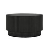 NicBex Modern 30" Round Coffee Table with Barrel Style for Living Room and Bedroom - 3 of 4