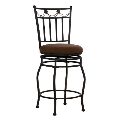 24" Swain Counter Height Barstool Brown - Linon