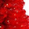 3ft. Red Artificial Christmas Tree with 50 LED Lights & 118 Branches – Bold Festive Holiday X-Mas Accent - 4 of 4