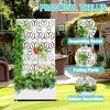 TOAOTBNBO Metal Raised Garden Bed with Star Pattern, Outdoor Planter Box with Wheels, Modern Privacy Screen for Garden and Patio - 4 of 4