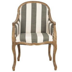 Esther Arm Chair - MCR4575B - Grey/White - Safavieh - 1 of 4