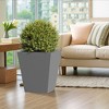Wooakway Outdoor/Indoor/Decor/Garden Large Tall Metal Planter Pots Planter Boxes Cachepots Nursery Pots - 2 of 4