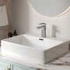 ChicFurnit Bathroom Sink Faucet Single Handle CUPC Certified Chrome Finish Design for Modern Spaces, Silver, 10.83"*7.28"*2.36" - 2 of 4