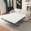 72.8"W Loveseat Sleeper Sofa Bed with Full Size Mattress, USB Ports, Cup Holders, and a Phone Holder for Living Room -ModernLuxe - 2 of 4