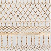 HomeStock Motif Printed Faux Rabbit Minear Ivory Gold 8x10, Hand Tufted, Transitional - 3 of 4