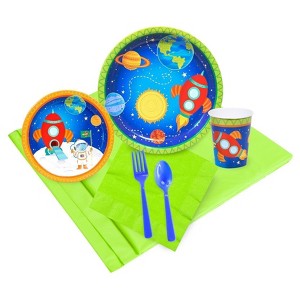 24ct Rocket to Space Party Pk, Size: 24 Guest Pk