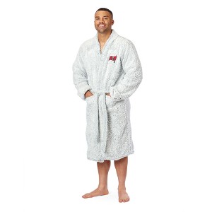 NFL Tampa Bay Buccaneers L/XL Faux Shearling Bathrobe 26 x 47 Inches - 1 of 4