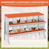 Chicken Nesting Boxes, Two-Tier Metal Chicken Egg Laying Box,Large Vented Holes for Egg Collection - 2 of 4