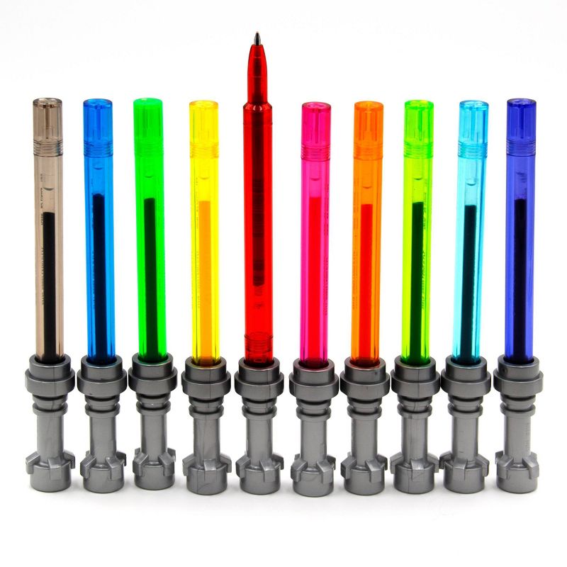 LEGO Star Wars 10pk Gel Pens Multicolored Lightsaber, 2 of 5