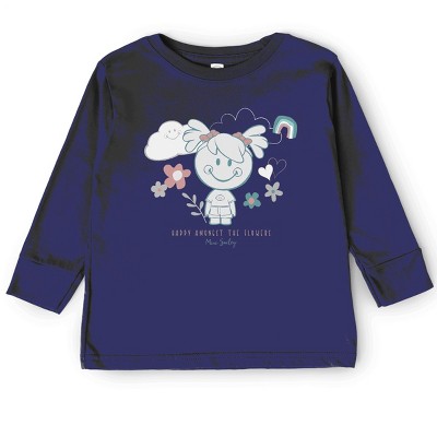 The Juniper Shop Mini Smiley Happy Amongst The Flowers Toddler Long Sleeve Tee