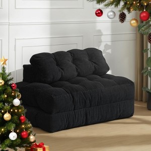 Folding Sofa Bed, Convertible Sleeper Chair with Pillow， Foldable Mattress & Foam Couch for Small Space - 1 of 4