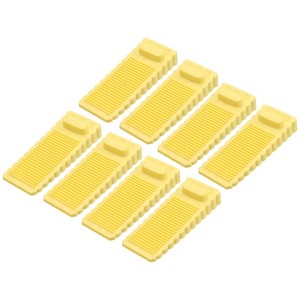 Unique Bargains TPR Anti-Slip Trapezoidal Design Door Stopper 12 Pcs - 1 of 4