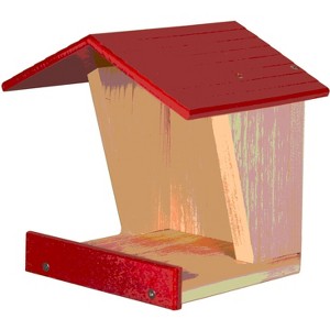 JCS Wildlife Modern Style Cedar Robin Roost with Poly Lumber Roof - 1 of 4