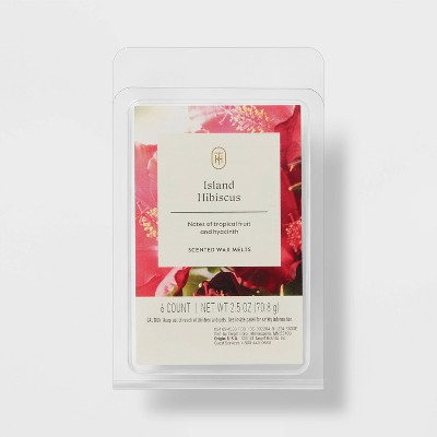 6ct Island Hibiscus Scented Wax Melts 2.5oz - Threshold™