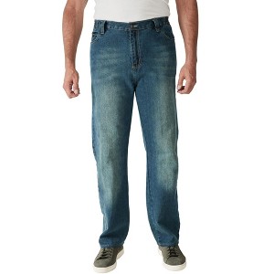 Liberty Blues by KingSize Men's Big & Tall Straight-Fit Stretch 5-Pocket Jeans - 1 of 4