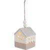 Pavilion Gift Company - Home - 4.25" LED Lit Hanging Porcelain House - Decorative Objects - 3 of 4