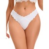 Allegra K Women's No-Show Unlined V-Shape Waist Stretch Hipster Underwear - 4 of 4