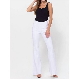 Women's High Rise Pull On Flare Jeans - CELLO - 1 of 3