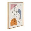 Kate and Laurel Sylvie Thinking of You Framed Canvas by Rachel Lee of My Dream Wall, 23x33, Natural - 2 of 4