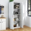 Okak Modern Tall Cabinet, Freestanding Pantry Cabinet with 2 Doors and 4 Shelves, Storage Cabinet for Living Room, Dining Room, Kitchen, White - 4 of 4