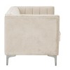 55 in. Wide Mid-Century Channel Tufted Velvet 2-Seater Sofa Couch Loveseat - Morden Fort - image 3 of 4