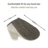 Evideco French Home Goods Cream/Taupe Body Scrubber Glove - Natural Ramie and Bamboo - 4 of 4