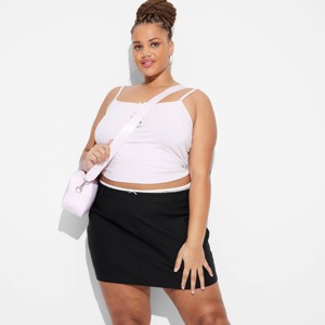 Women's Peek-A-Boo Lace Mini Skirt - Wild Fable™ - 1 of 3