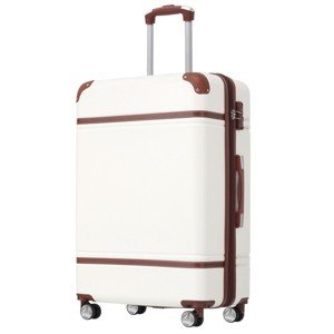 24 Inch Hard Shell Luggage Vintage Suitcase,Checked Luggage Expandable Lightweight Spinner Suitcase With TSA Lock-Cuddlewood - 1 of 4
