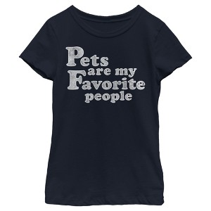 Girl's Lost Gods Pets Are My Favorite People T-Shirt - 1 of 4