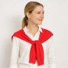 Anna-Kaci Women's Striped Knit Shoulder Sweater Accessory with Soft Lightweight Fabric 33.5x9.8 inches - 2 of 4