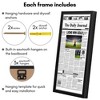 Americanflat 11x22 Newspaper Frame with Polished Plexiglass - Soho Collection - Gallery Style Deep Molding Frame for Wall Display - Black - 4 of 4