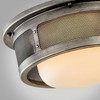 Troy Lighting Bauer 1 - Light Flush Mount in  Antique Pewter Opal White Shade - 2 of 2