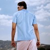 Campus Sutra Men Men's Sky Blue Creased Shirt - 4 of 4
