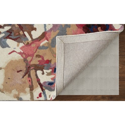 Dafney Blue Floral Wool and Viscose 3'6" x 5'6" Area Rug