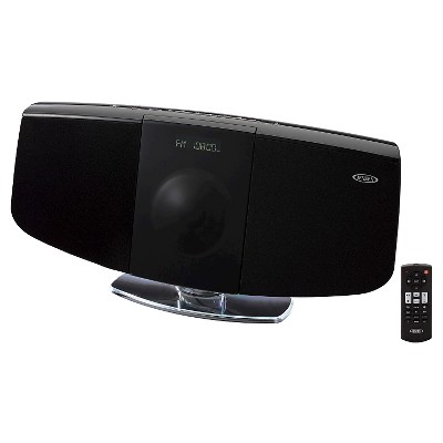 JENSEN Wall Mountable Bluetooth Music System with CD - Black