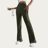 Anna-Kaci Women's Soft Ribbed Knit Lounge Pants with Flared Leg Silhouette and Comfortable High Waist Fit for Everyday Comfort - 2 of 4