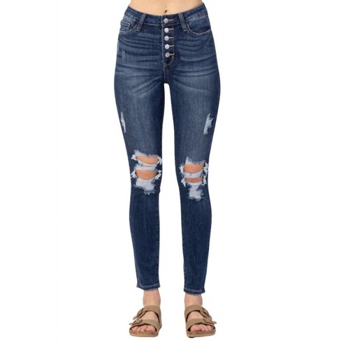 Women's Button Fly Skinny Jean - Judy Blue - image 1 of 4