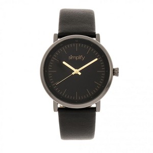 Simplify The 6200 Leather-Strap Watch - 1 of 4