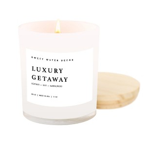 Sweet Water Decor Luxury Getaway White Jar Candle - 11oz - 1 of 3