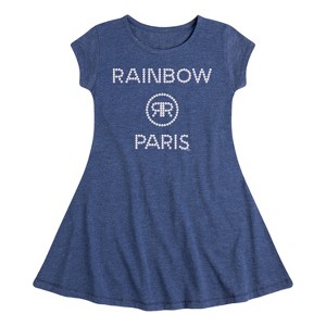 Girls' - Rainbow High - Rainbow Paris Pearls Fit & Flair Cap Sleeve Dress - 1 of 3